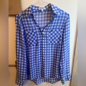 Express Small Blue and White Portofino Shirt